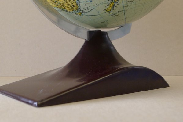 Art Deco Streamline Globe on Bakelite Stand from JRO Verlag, 1950s-VRE-592335