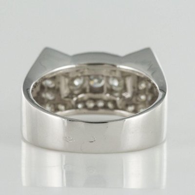 Art Deco Style 0.87 Carat 18 Karat White Gold Ring-OLU-896164