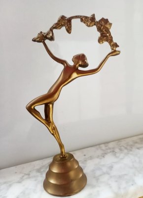 Art Deco Style Ballerina in Bronze, 1920s-LLP-1406651