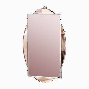 Art Deco Style Bicolor Beveled Mirror, 1950s-YRI-1805286