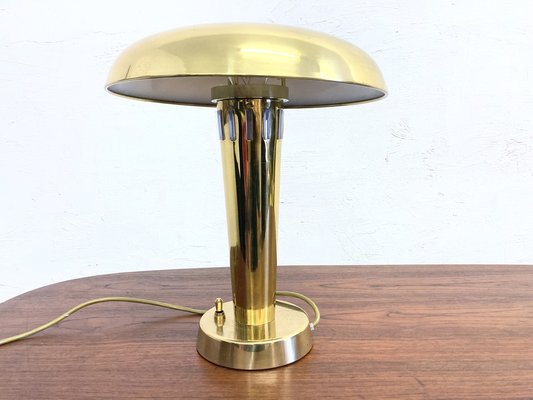 Art Deco Style Brass Table Lamp, 1970s-1980s-AET-1722723