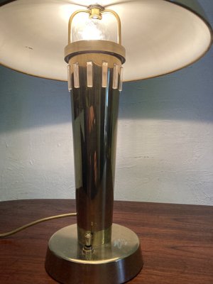 Art Deco Style Brass Table Lamp, 1970s-1980s-AET-1722723