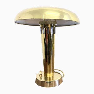 Art Deco Style Brass Table Lamp, 1970s-1980s-AET-1722723