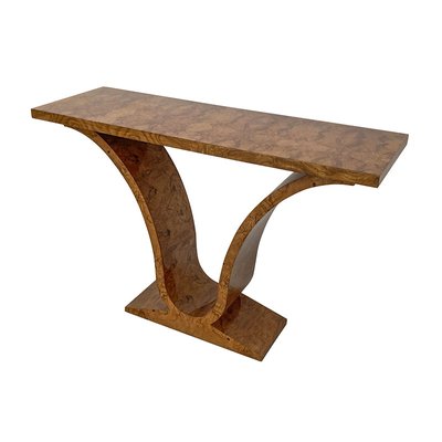 Art Deco Style Console Table in Walnut, 1980s-BEW-1822806