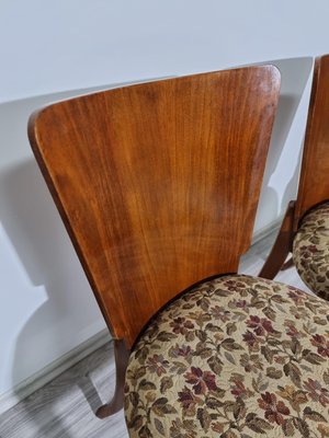 Art Deco Style Dining Chairs attributed to Jindrich Halabala, 1940s, Set of 4-QJA-1417750