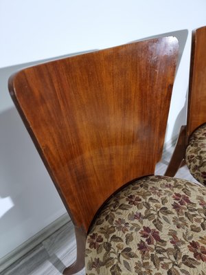 Art Deco Style Dining Chairs attributed to Jindrich Halabala, 1940s, Set of 4-QJA-1417750