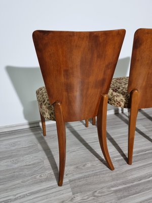 Art Deco Style Dining Chairs attributed to Jindrich Halabala, 1940s, Set of 4-QJA-1417750