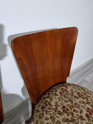 Art Deco Style Dining Chairs attributed to Jindrich Halabala, 1940s, Set of 4-QJA-1417750