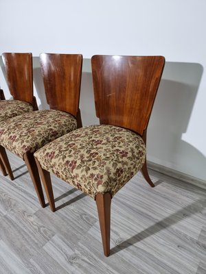 Art Deco Style Dining Chairs attributed to Jindrich Halabala, 1940s, Set of 4-QJA-1417750