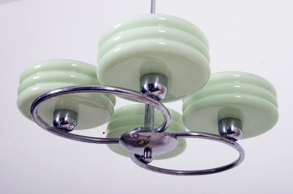 Art Deco Style Green Ceiling Light-AX-1175272