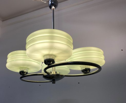 Art Deco Style Green Ceiling Light-AX-1175272