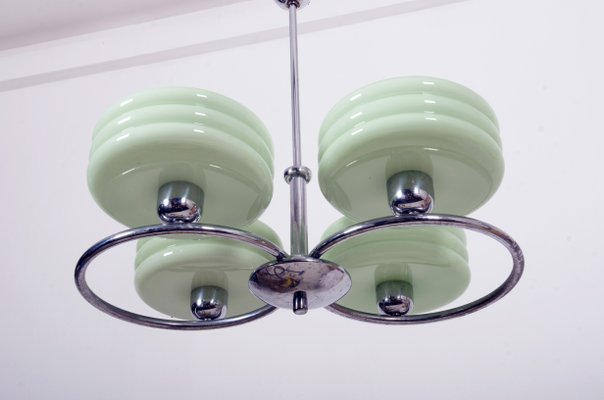 Art Deco Style Green Ceiling Light-AX-1175272