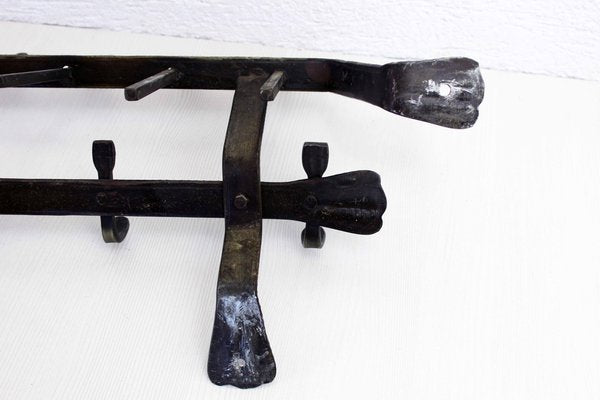 Art Deco Style Metal Coat Rack, 1960s-BQF-1820149