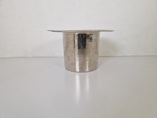 Art Deco Style Metal Top Hat Ice Bucket, 1980s-DGW-2033204