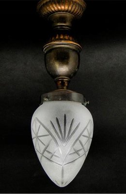 Art Deco Style Pendant Lamp, Poland, 1950s-BKO-1424885