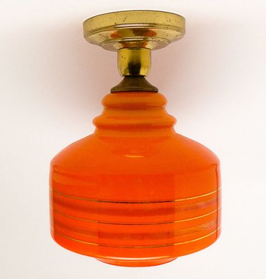 Art Deco Style Pendant Lamp, Poland, 1960s-BKO-1419689