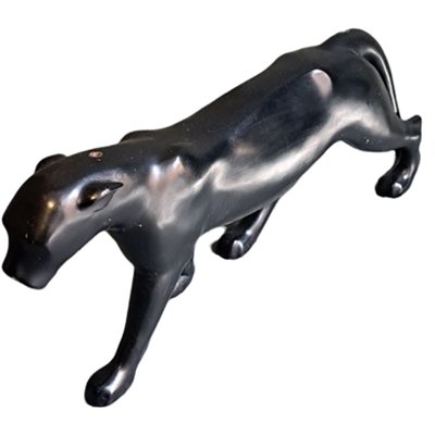 Art Deco Style Resin Panther Sculpture by Max Le Verrier, 1980s-TCS-2040413