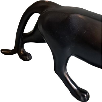 Art Deco Style Resin Panther Sculpture by Max Le Verrier, 1980s-TCS-2040413