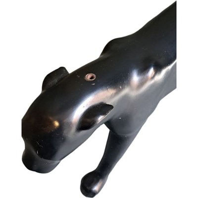 Art Deco Style Resin Panther Sculpture by Max Le Verrier, 1980s-TCS-2040413