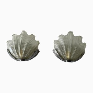 Art Deco Style Shell Sconces, Germany, 1960s, Set of 2-RDS-1431321