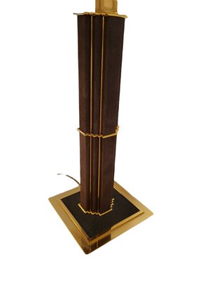 Art Deco Style Skyscraper Table Lamp with Gilt Bronze & Velvet-TCS-1347509