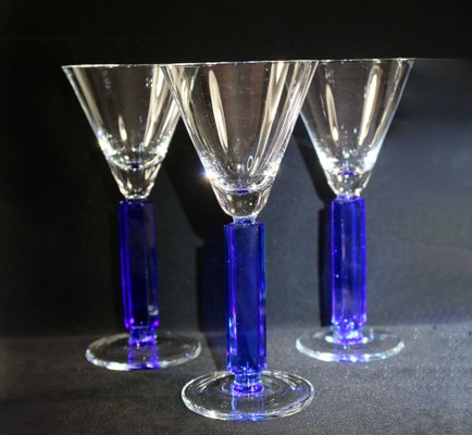 Art Deco Style Wine Glasses, 1962, Set of 6-YZB-1822500