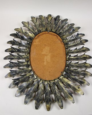 Art Deco Sunburst Wall Mirror, France, 1920s-TQA-1321959