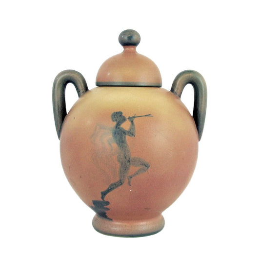 Art Deco Swedish Ceramic Urn with Lid by Åke Holm, 1920s