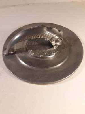 Art Deco Swedish Pewter Mirror, 1930s-HYQ-572141