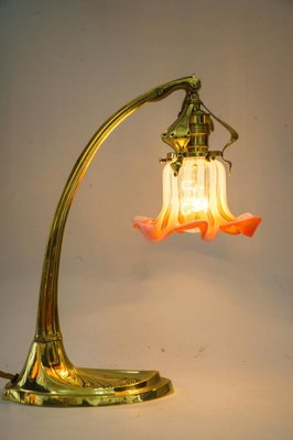 Art Deco Swivel Table Lamp with Original Opaline Glass Shade, Vienna, 1920s-SPD-1791491