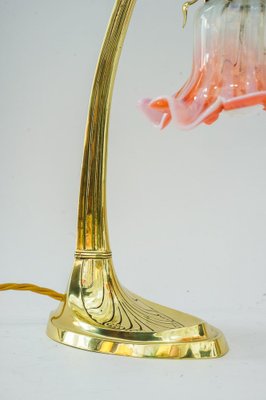 Art Deco Swivel Table Lamp with Original Opaline Glass Shade, Vienna, 1920s-SPD-1791491