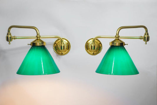 Art Deco Swivel Wall Lamps, Vienna, 1920s, Set of 2