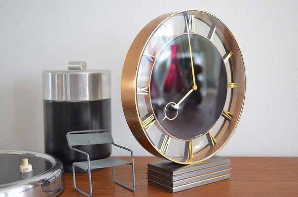 Art Deco Table Clock by Heinrich Möller for Kienzle, 1930s-OV-1293021