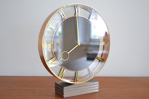 Art Deco Table Clock by Heinrich Möller for Kienzle, 1930s-OV-1293021