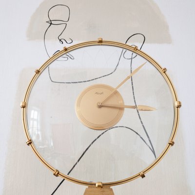 Art Deco Table Clock by Heinrich Möller for Kienzle International, 1930s-KND-888801