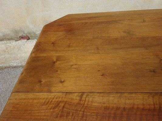 Art Deco Table in Walnut and Burr Walnut, 1930s-ABK-2022515