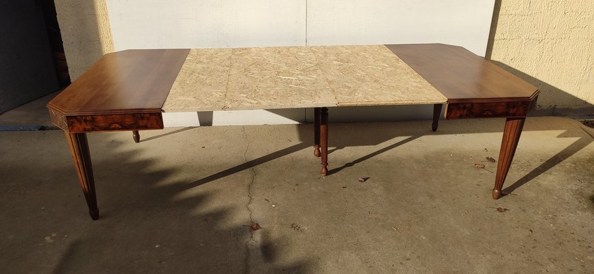 Art Deco Table in Walnut and Burr Walnut, 1930s-ABK-2022515