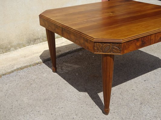 Art Deco Table in Walnut and Burr Walnut, 1930s-ABK-2022515