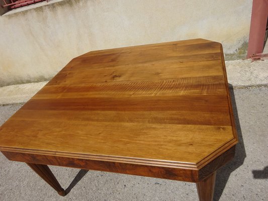 Art Deco Table in Walnut and Burr Walnut, 1930s-ABK-2022515