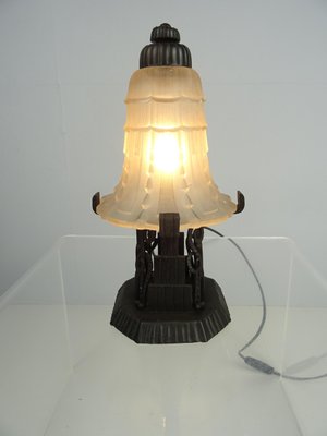 Art Deco Table Lamp by Edgar Brandt, 1920-FPY-1145978