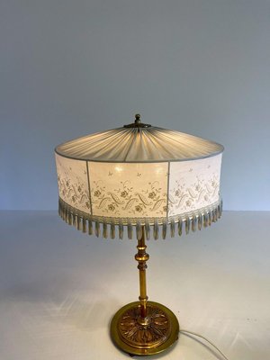 Art Deco Table Lamp in Brass and Copper, Sweden, 1930s-UYK-900878