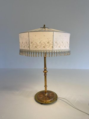 Art Deco Table Lamp in Brass and Copper, Sweden, 1930s-UYK-900878