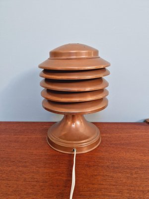 Art Deco Table Lamp in Copper from Coulter, Toronto, 1930s-FAX-1813865