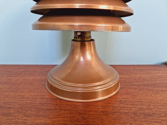 Art Deco Table Lamp in Copper from Coulter, Toronto, 1930s-FAX-1813865