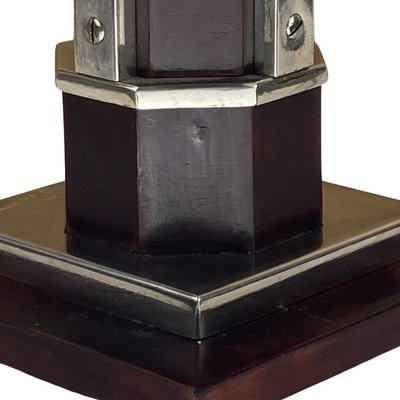 Art Deco Table Lamp in Mahogany, 1930s-BHG-1453015