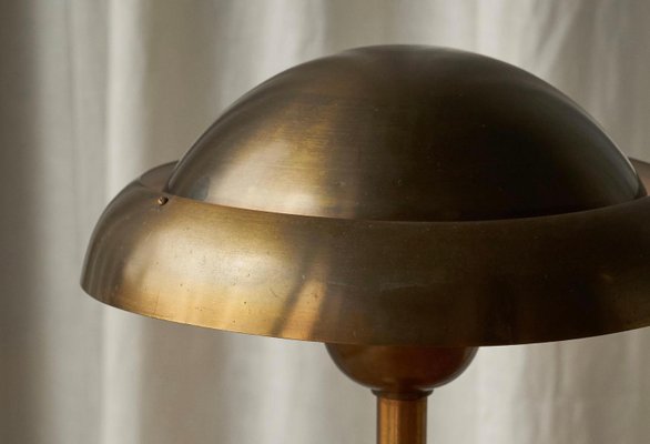 Art Deco Table Lamp in Patinated Brass, 1920s-FEW-2024255