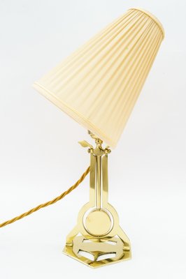 Art Deco Table Lamp Vienna with Fabric Shade, 1920s-SPD-1718439