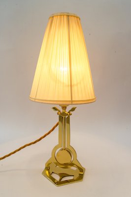 Art Deco Table Lamp Vienna with Fabric Shade, 1920s-SPD-1718439