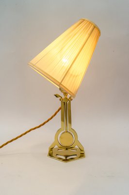 Art Deco Table Lamp Vienna with Fabric Shade, 1920s-SPD-1718439