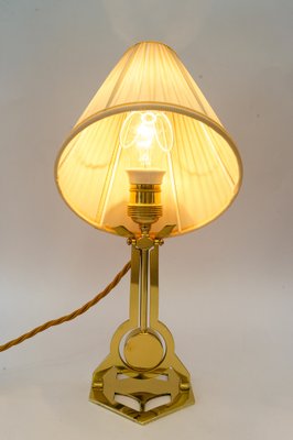 Art Deco Table Lamp Vienna with Fabric Shade, 1920s-SPD-1718439